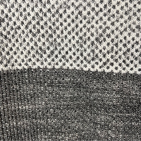 PRANA Abelle Sweater tunic style stripes gray and white M - Picture 10 of 10